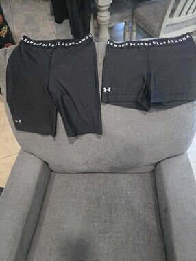 Under Armour Women’s Black Performance Bike Shorts Duo